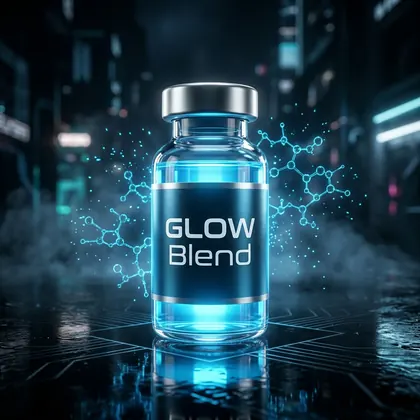 GLOW Blend labeled vial