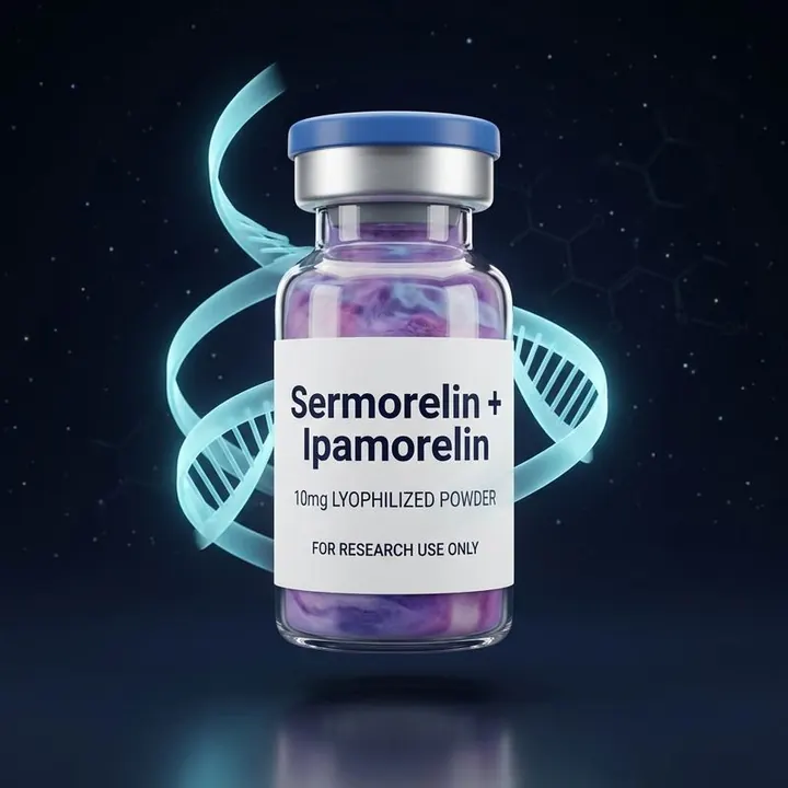 Sermorelin + Ipamorelin labeled vial